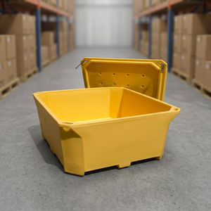 1000L <b>Large</b> Capacity Insulated Ice <b>Box</b> for Food and Seafood Storage 1000 Liter Heavy Duty <b>Plastic</b> Ice <b>Box</b> for Commercial Ice - Product Image 2