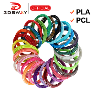 Dswow 3D penna PCL in plastica 50 metri 10 colori consumabili 3D manico Set 3 d Refill penna da disegno per bambini regali di compleanno - Product Image 3