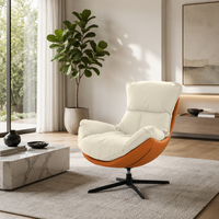 Fauteuil inclinable ergonomique pivotant, design nordique, fauteuil de luxe, fauteuil simple pour salon