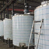 Agitateur de cuve de mélange en acier inoxydable 304/316L de haute qualité pour l'industrie des équipements de traitement chimique de poudre détergente