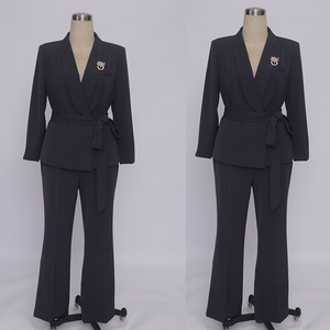 Trajes de Pantalón de Diseño Nuevo y de Alta Calidad para Mujeres de Negocios, Tallas Grandes - Product Image 1
