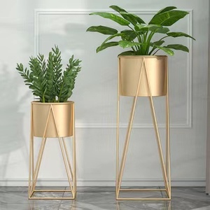 Soporte de Metal para Plantas con Maceta, Moderno Soporte de Esquina para <span class=keywords><strong>Macetas</strong></span> de Interior, Soporte de Hierro para <span class=keywords><strong>Macetas</strong></span> de Piso para Decoración del Hogar y Sala de Estar - Product Image 1