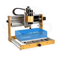 3018 Pro Max todo el enrutador de madera CNC de aluminio 0.5KW 10W SISTEMA DE Control láser Mach3 husillo único para fresado PCB corte de madera nuevo