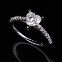 Bague en or 18k pour femme, bijoux de bonne qualité, superbe, cœur cassé, accessoires