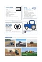 Sunnav AG500Pro Système de direction automatique de tracteur de haute précision Chcnav NX612 prenant en charge ISOBUS de différentes marques