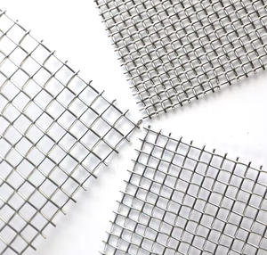 Maille de fil métallique galvanisé à <span class=keywords><strong>double</strong></span> plis en acier inoxydable 316 pour tamis vibrant - Product Image 1