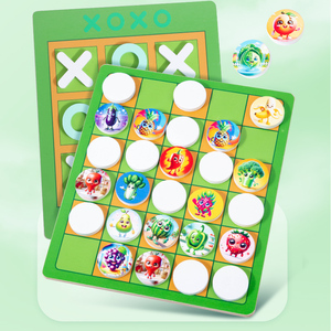 Nuovo Gioco Memoria Due in Uno X0 Montessori, Giocattolo Educativo Multifunzionale in Legno per Bambini 3-6 Anni Unisex - Product Image 1