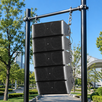 Haut-parleur Line Array extérieur étanche IP67 8 pouces trois voies en alliage d'aluminium pour installation fixe, parcs, places publiques et festivals de musique
