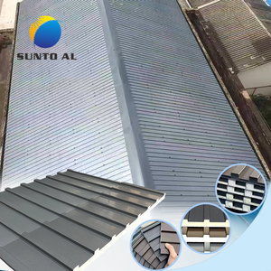 SUNTO Moderne Double Couche Grand Panneau Pare-Soleil Auvent Isolation Thermique Alliage d'Aluminium Tuile Balcon Métal Matériau de Construction - Product Image 1