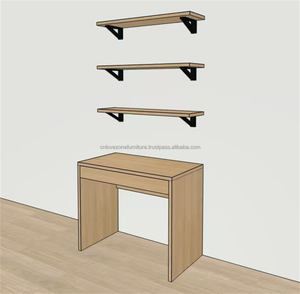 Modern 3-Star Hotel & Studio Apartment Furniture Set Wood <b>Bed</b> <b>Frame</b> with Workstation Wardrobe & TV Unit for Single Bedroom Suite - Product Image 4