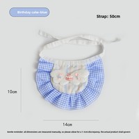 Bavoir décoratif en polyester pour animaux de compagnie, motif dessin animé bonbons, populaire, pour chats et chiens, serviette anti-bave, design mignon, toutes saisons