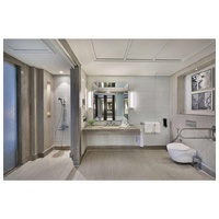 Ensemble de meubles en bois modernes et personnalisables multi-styles avec armoire de rangement pleine grandeur pour chambre à coucher, chambre d'hôtel ou appartement