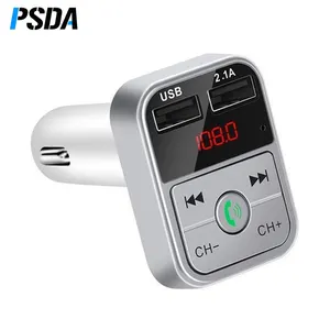 PSDA Led显示屏无线车载免提FM发射器车载MP3播放器粉色最大黑白
