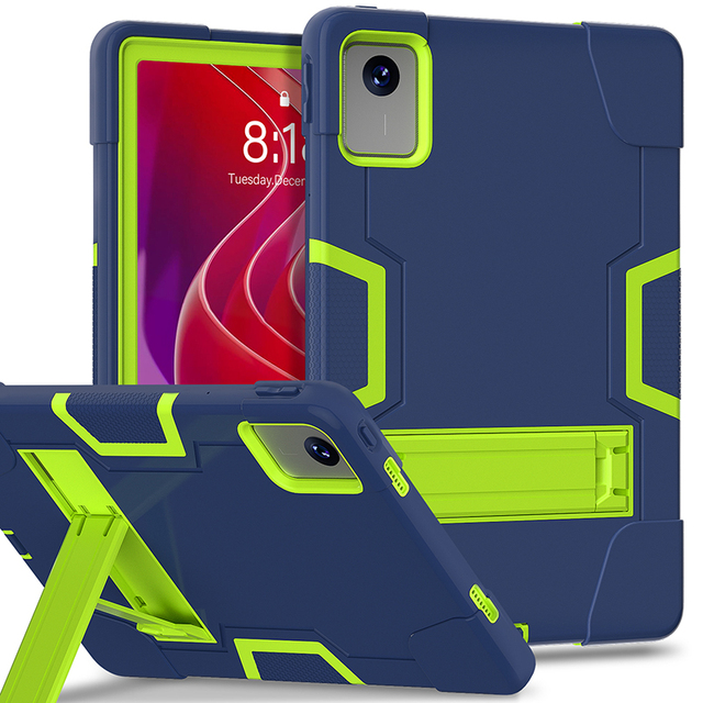 Silicone Shockproof Rugged Built in Kickstand Hybrid Tablet case for Lenovo M11 TB-330FU  TB-330XU Colorful Cover