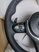Volant en cuir pour BMW M3 M4 M5 M6 F30 F10 F15 F36 F01 F20 F22 F25 F31 F32 E70 E71 E90 E91 E92 X1 X2 X3 X4 X5 X6