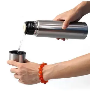 Hete Verkoop 350Ml 500Ml 750Ml 1000Ml Thermo Onbreekbare Thee Kogel Kolf Dubbele Wand Roestvrijstalen Thermos Vacuüm Fles - Product Image 5