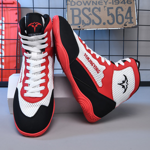 Botas de Boxeo Personalizadas con Logotipo 2026, Venta al Por Mayor, Calzado Deportivo Profesional para Entrenamiento, Levantamiento de Pesas y Powerlifting para Hombre - Product Image 2