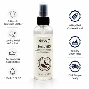 <span class=keywords><strong>Spray</strong></span> Étire-<span class=keywords><strong>Chaussures</strong></span> 150ml – Adoucit et Étire les <span class=keywords><strong>Chaussures</strong></span> en <span class=keywords><strong>Cuir</strong></span> et Daim – Confort Durable pour Bottes Ajustées – Étiquette Personnalisée OEM - Product Image 1
