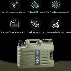 Seau de stockage <span class=keywords><strong>d</strong></span>'<span class=keywords><strong>eau</strong></span> portable en plastique pour le <span class=keywords><strong>camping</strong></span> en plein air avec robinet, réservoir <span class=keywords><strong>d</strong></span>'<span class=keywords><strong>eau</strong></span> en PE de qualité alimentaire sans BPA pour la voiture, le pique-nique et le barbecue - Product Image 3
