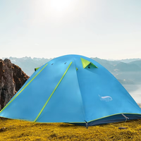 Tente de camping durable et ultralégère pour 2 personnes, 3 saisons, double couche, imperméable, avec poteaux en aluminium, pour la randonnée et le camping en plein air