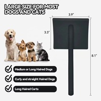 Brosse professionnelle pour toilettage canin, brosse à poils pour chiens et chats, peigne pour animaux de compagnie avec des picots extra longs, élimine efficacement les nœuds, peigne pour chien