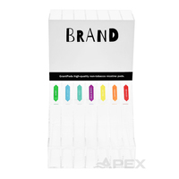 Support de présentation APEX Premium moderne en acrylique poli, amovible et auto-ajustable, pour tabac, avec design personnalisable