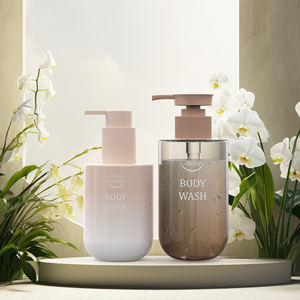 Exquisitas Botellas de Plástico Vacías de <span class=keywords><strong>Boca</strong></span> Ancha Mate Esmerilada de 150 ml y 300 ml con Relieve para Lociones, Aceites y Cremas para el Cuidado de <span class=keywords><strong>la</strong></span> Piel - Product Image 1