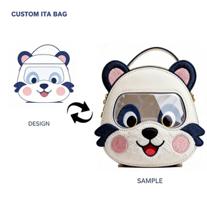 Custom Personalized Clear Window Crossbody Oem Ita Bag with <b>Insert</b> Women's Luxury Leather <b>Handbags</b> for Women Luxury Branded - Product Image 1