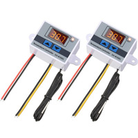Thermostat numérique LED OEM/ODM avec sonde, programmable pour chauffage/refroidissement, 12V 10A, installation facile