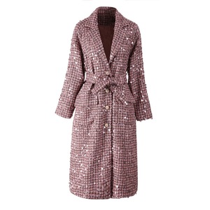 Nuovo <span class=keywords><strong>cappotto</strong></span> lungo di alta qualità 2024 autunno inverno Trench da donna con colletto rovesciato Sexy con stampa zebrata selvaggia - Product Image 1