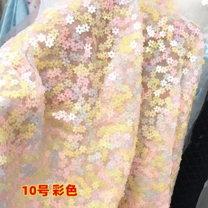 Tela <span class=keywords><strong>de</strong></span> Lentejuelas para Decoración, Tela <span class=keywords><strong>de</strong></span> Red Bordada con Lentejuelas, Malla <span class=keywords><strong>de</strong></span> Lentejuelas para Vestidos <span class=keywords><strong>de</strong></span> Muñeca, Decoración <span class=keywords><strong>de</strong></span> Bodas y Fiestas - Product Image 4