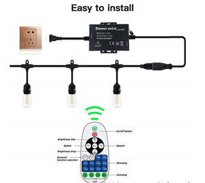 Led điều khiển dải ánh sáng từ xa <span class=keywords><strong>IR</strong></span> điều khiển từ xa Receiver Đèn adapter kết nối RGB 5050 2835 3528 dải đèn - Product Image 3