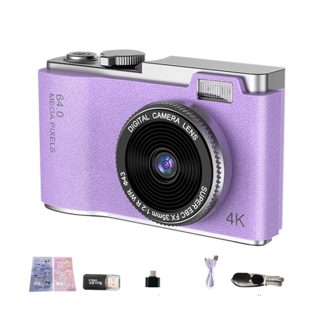 LK003 Fashion 2.4 Inch Dual-Lens 4K HD CCD Retro Kids Camera Consumer Electronics