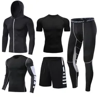 Benutzer definierte Herren Training Sportswear Sets Gym Fitness Kompression Sporta nzug Joggen Enge Sport bekleidung Kleidung