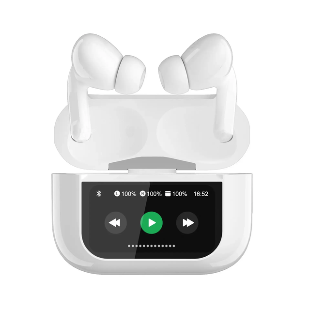 A9Pro New Fashionable Earbuds Noise Cancelling OEM Wireless Earphones with Touch Screen In-Ear Sports Noise Reduction Earbuds