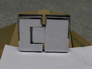 Charnière pivotante pour porte <span class=keywords><strong>de</strong></span> douche en verre Charnières verre à verre en acier inoxydable à bord biseauté <span class=keywords><strong>de</strong></span> luxe - Product Image 4