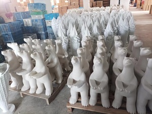 Tùy Chỉnh Nhựa Điêu Khắc Thủ Công Phân Sàn Phòng Khách Sofa Trang Trí Nội Thất Đầu Giường Tân Gia Món Quà Gấu Khay Bức Tượng Bên Bảng - Product Image 6