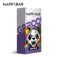 Großhandel Deutschland Spanien Slowenien Happ Bar 30K 40K 50K 100K 150K Wiederaufladbare Puffs Benutzerdefinierte Happbar Geschenkverpackung Papierbox