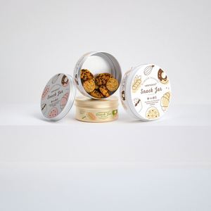 Latas Redondas de Metal de 150ml, 200ml, 250ml, Envases de Aluminio Vacíos con Tapa de Rosca para Alimentos, Pasteles y Postres - Product Image 1