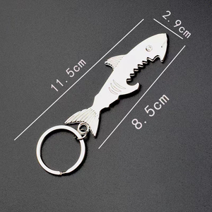 Bia mở chai cá mập hình dạng mở rượu vang cửa hàng bia mở chai <span class=keywords><strong>Keychain</strong></span> mở bia tùy chỉnh Quà Tặng <span class=keywords><strong>Keychain</strong></span> - Product Image 2