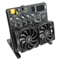 Nerdoctaxe Rev 3.1 12TH/s Bitcoin Miner, 12TH Octaxe Solo Miner, machine de minage crypto silencieuse pour la maison avec faible consommation d'énergie de 200W