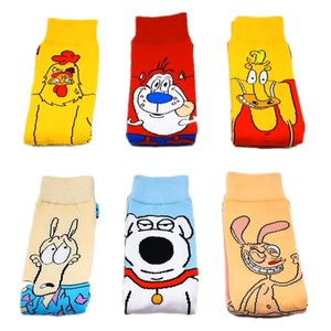 Chaussettes décontractées respirantes à motifs de personnages d'anime <span class=keywords><strong>Simpson</strong></span>, mi-mollet, unisexe, en polyester/coton, collection automne – Meilleures ventes à prix abordable - Product Image 1