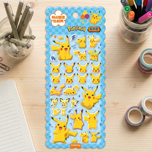 Autocollants Pokémon en forme de guimauve, autocollants coréens souples et moelleux 3D gonflés, pour journal, ordinateur portable, téléphone, décoration, anime pour enfants, vente en gros - Product Image 3