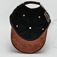 Gorra de Béisbol con Logotipo Personalizado, Diseño Jacquard, Visera de Estilo Vintage con Aspecto de Gamuza, Estructurada, Unisex, Curvada, con Cierre de Velcro
