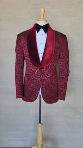 Costumes de mariage <span class=keywords><strong>bordeaux</strong></span> pour marié <span class=keywords><strong>smoking</strong></span> hommes costumes 3 pièces Slim Fit marié Blazers <span class=keywords><strong>veste</strong></span> d'affaires formelle - Product Image 3