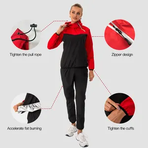 Costume de sauna amincissant pour le corps des hommes et des femmes Combinaison d'exercice Sweat Sauna Suit