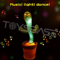 Nouveau Design Enfants Électrique Électrique Cactus Danseur de Juguet al por maire, Musique En Peluche Poupée Jouet Cactus Jouet Chantant