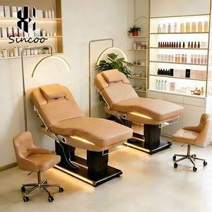 Cama de Masaje Eléctrica Dorada de Tamaño Grande con 4 Motores y Función de Calefacción, Base Dorada, Cama de Spa Eléctrica, Tendencia 2025 - Product Image 1