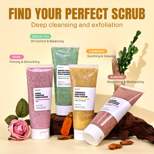 Nouveau <span class=keywords><strong>Gommage</strong></span> Visage Personnalisé au Logo, Hydratant, Exfoliant Peaux Mortes, à la Rose, au Thé Vert, au Curcuma et aux Amandes - Product Image 5
