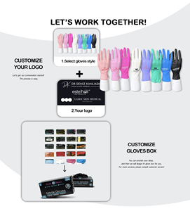 Guantes de Nitrilo Personalizados con Logotipo, 4mil 5mil, para Salón de Belleza, Tatuajes, Color Morado, Verde, Azul, Rosa, Negro - Product Image 6